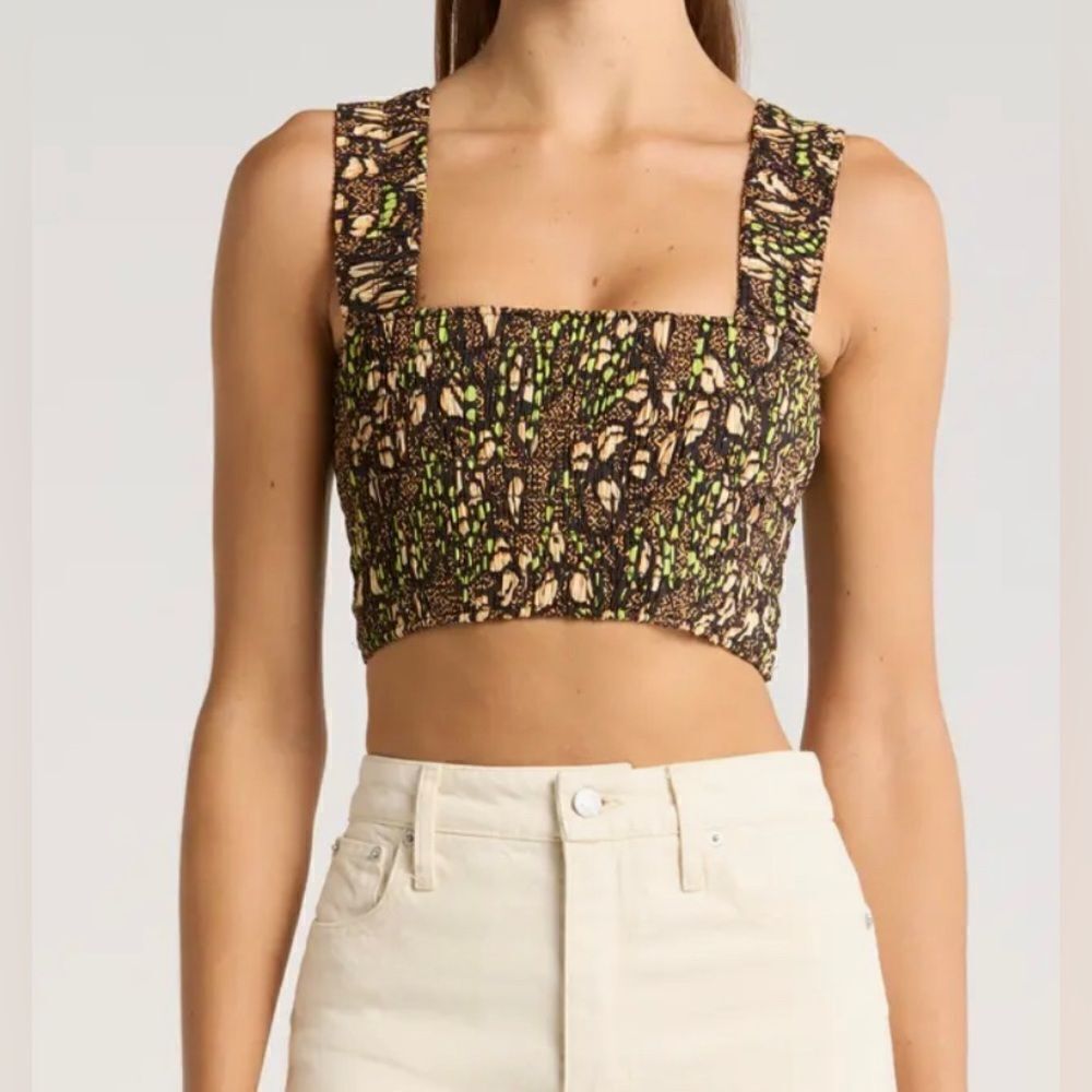 A.L.C. Cielo Smocked Crop Tank NWT Size 12